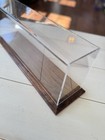 18  O Scale Model Train Display Case Dark Oak Base