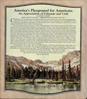 1931 Burlington Route Railroad Brochure  scenic Colorado   Utah 