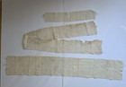 Antique Lace Bundle  3 Pc     Crochet   Bobbin Trims For Junk Journals   Sewing