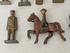 Set Of 11 Barclay Manoil Toy Soldiers 1930s - 1940s  Cast Iron metal Soldiers