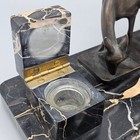 Antique Art Deco Inkstand Desk Organizer With Bronze Johann Kurt Pflug 1897-1956