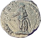 Ancient Roman Caracalla Ar Silver Denarius Ad 200 Sol Globe Ric 30a Coin