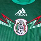 Adidas Mexico National Team Soccer Jersey Official Home Green White Red Stripes