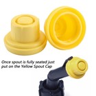 10x Replacement Yellow Spout Cap Top For Blitz Fuel Gas Can 900094 900302 900092