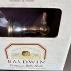 Baldwin Laguna  Premium Robe Hook Satin Nickel Polished Brass 3545-153 Nib