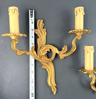 Wall Sconce Pair Bronze Victorian Electric Bronze Brass Antique 