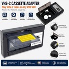Cassette Adapter For Vhs Vcr Vhs-c For Svhs-c Tapes Camcorders Rca Motorized Us