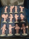 Vintage Hartland Plastics Pink Cherub Angel Musicians Rare Set 12 Original Box