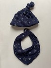 Janie And Jack 4 Pc Bundle Baby Boy Sz 0-3 Months  Snap Bib  Hats   Socks