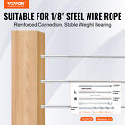 Vevor Cable Railing Kit 1 8  102 Pcs Deck Railing T316 Stainless Steel Lag Screw