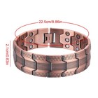 Men s Bracelet Magnetic Therapy Arthritis Pain Relief Pure Solid Copper Bangle