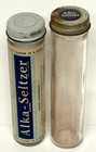 Vintage Alka-seltzer Tablets In Original Glass Bottle W  Contents   Extra Bottle