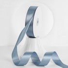 Dusty Blue Ribbon 1 Inch Dusty Blue Satin Ribbon Lux Double Faced Satin Ribbo   