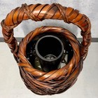 Kyoto Vintage Bamboo Flower Basket Ikebana Hanakago Signed Elegant Craft  43  Ta