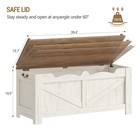 39 4  Storage Chest  Extra Large Storage Trunk With 2 Hinges  Wooden Box Benc   