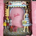 Vintage 1996 Matel Barbie Collectable 3-1 2   x 5 Picture Polyresin Frame 3d