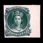 Nova Scotia  11p Queen Victoria Plate Proof - India Paper  Vf -   Classic Bna