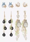 Studio Ghibli My Neighbor Totoro Floral Totoros Earring Set Of 4 Pairs Nip