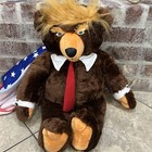 Trumpy Trump Bear Deluxe Plush American Flag Cape 22  Donald Stuffed Animal