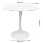 Small Indoor End Table Living Room  Bar dining Table  Modern Round Kitchen Table
