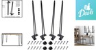 28-inch Set Of 4 Hairpin Legs - Sturdy Metal Table Legs For Modern Diy Furniture