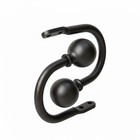 Pottery Barn Curtain Holdback  Set Of Two - Cast Iron Ball Black - New With Box