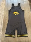 Mens  Rudis Iowa Hawkeyes Wrestling Singlet Black Yellow Medium