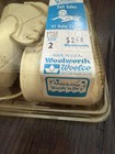 Vintage White Baby Shoes High Top Lace Up Infant Machine Wash Size 2 Woolworth