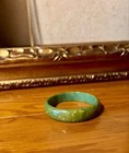 European Vintage French Antique Green Bangle  Pre-owned  Collectible Jewelry