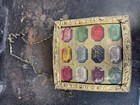 Odd Fellows 12 Tribe Of Israel Shield Breastplate Litho Gold Fraternal Order