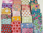 100 Mix Charm Pack Cotton Squares Patchwork Quilting Fabric Bundle Scraps Lot