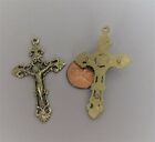 Filigree Large Crucifix Cross Rosary Italy Rosaries Parts C106 Finish Bronze