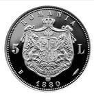 Rare Romanian Silver 1 09 Oz Silver 999 Coin 5 Lei 1880 Bnr 2026 Proof