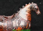 11  old Chinese Dynasty Bronze Fengshui Zodiac Year Animal Mount Horse Statue