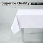 Utopia Kitchen Square Table Cloth 2 Pack 54x54 Inches  White   Tablecloth   