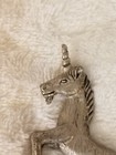 Vintage Pewter Unicorn Figurine 2 5  Beautiful Collectible Displayable Item