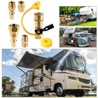 Rv Quick Connect Fittings Bbq Grill Adapter 1 4  Npt Propane Hose Adapter 5pcs