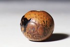 Japanese Antique Ojime Lacquer Maki-e Three Dogs Bamboo Meiji Period From Japan