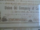 Union Oil Company Of California Copies Of The First Three Stock Certificates