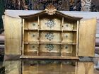 Early 1900s Antique Italian Ornate Wod Display Case