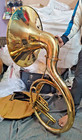 Sousaphone 22 bell Size Golden Polish Made Of Pure Brass case Box  Free Shipping