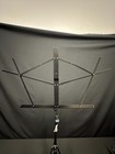 On-stage Black Folding Adjustable Height And Base Music Stand With Carrying Bag