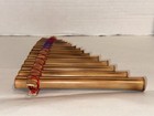 Peruvian Wood Bamboo Pan Flute Pipes Syrinx 15 Tubes Handmade 6 5    Antara