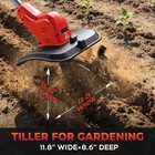 Cordless Tiller Cultivator For Milwaukee M18 Battery 360rpm Electric Tiller For