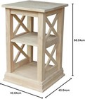 Ic International Concepts Hampton Accent Table  16 In W X 16 In D X 26 In H
