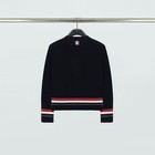 Thom Browne Classic V-neck Wool Knit Cardigan With Tricolor Hem     Size 2
