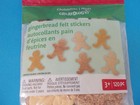 New Creatology 120 Pc Gingerbread Felt   Sparkle Stickers For Crafts Christmas