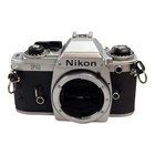 Nikon Fg Camera Body Only Parts repair  Untested   no Lens  Missing Battery Cap 
