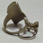 Antique Abalone Mop Silver Tone Butterfly   Zuni Ring Lot Of 2