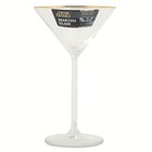 7 Oz Martini Glass With Gold Rim Cocktail Glass Set  Martini Glasses For Home